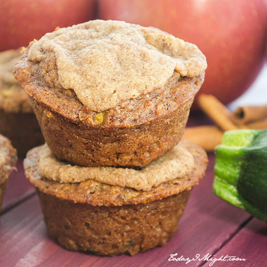 Zucchini Apple Muffins - Recipe photo by dana@todayimight