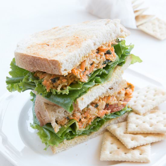Carrot Chickpea "Tuna" Salad - Recipe photo by thewacovegan