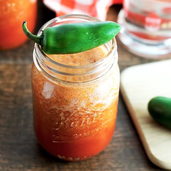 Watermelon Jalapeno Bloody Mary - Recipe photo by Lipglosscrayons