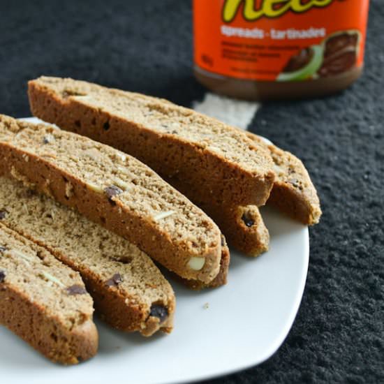 Reese Spread and Almond Biscotti - Recipe photo by shebakeshere