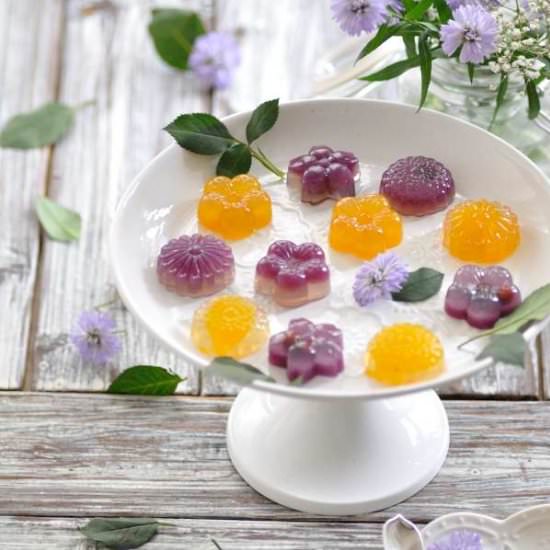 Purple Sweet Potatoes Pumpkin Yokan - Recipe photo by Beanpanda