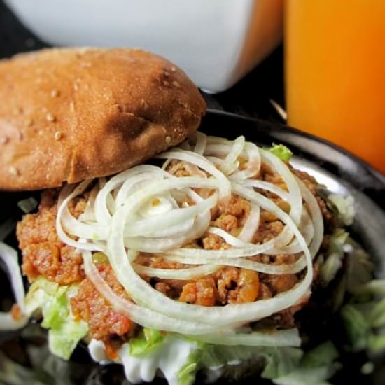 Minced Meat Burger Buns - Recipe photo by Thoughts Over Chai