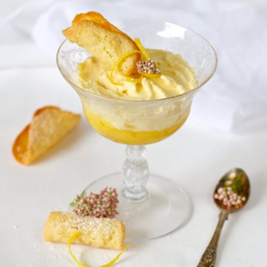 Lemon Curd Mascarpone Mousse - Recipe photo by Shadesof Cinnamon