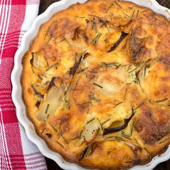 Butternut, Potato and Onion Quiche - Recipe photo by OrgasmicChef