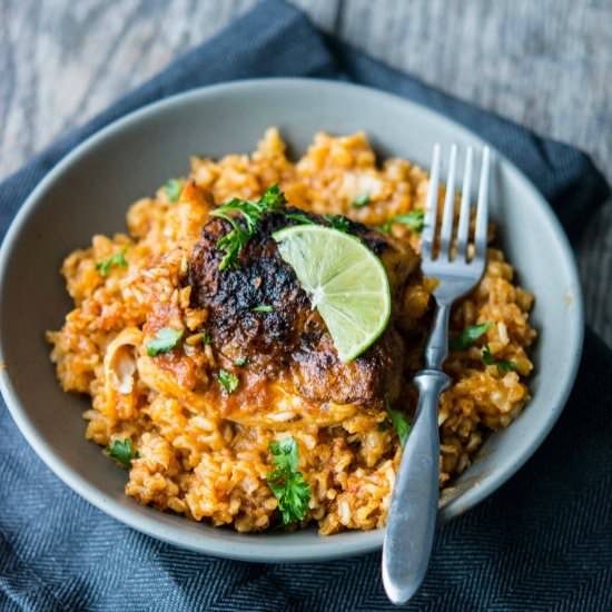 Crockpot Southwest Chicken and Rice - Recipe photo by slowcookergourmet