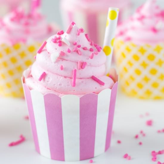 Pink Lemonade Cupcakes - Recipe photo by A Classic Twist
