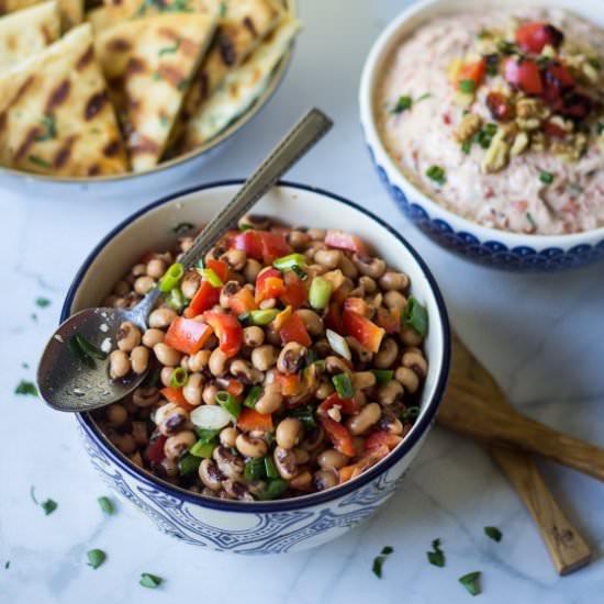 Turkish Black Eyed Pea Salad - Recipe photo by thewanderlustkitchen