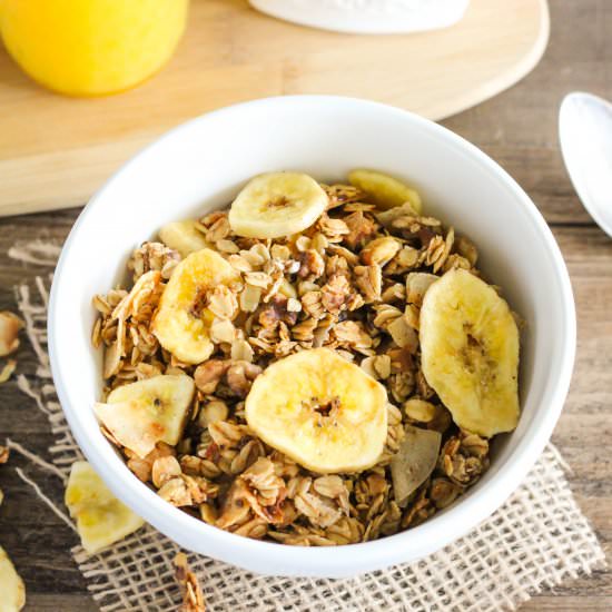 Banana Bread Granola - Recipe photo by Purely Katie