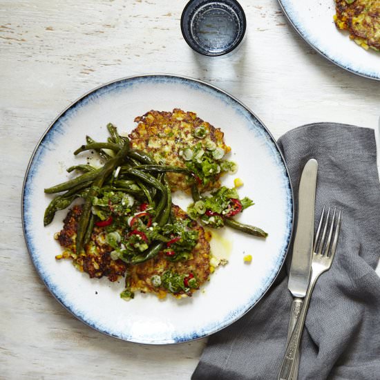 Corn and Squash Fritters - Recipe photo by Marley Spoon