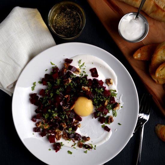 Beet Tartare - Recipe photo by olivesfordinner