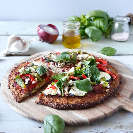 Cauliflower Pizza - Recipe photo by A Conscious Collection