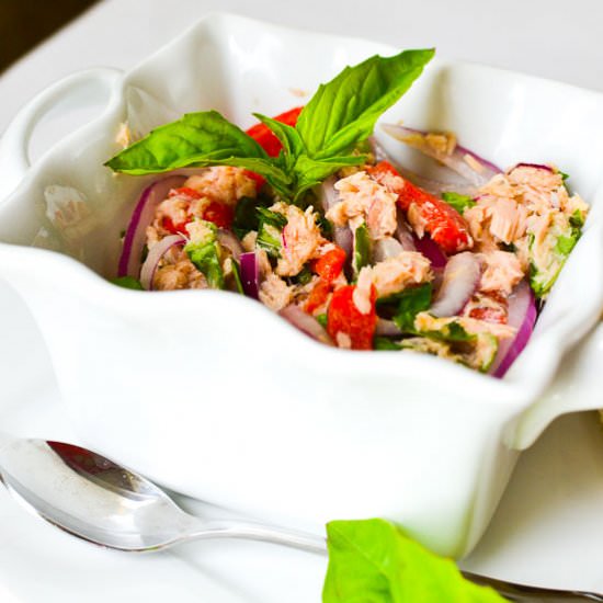 Mediterranean Tuna Salad - Recipe photo by The Foodie and The Fix