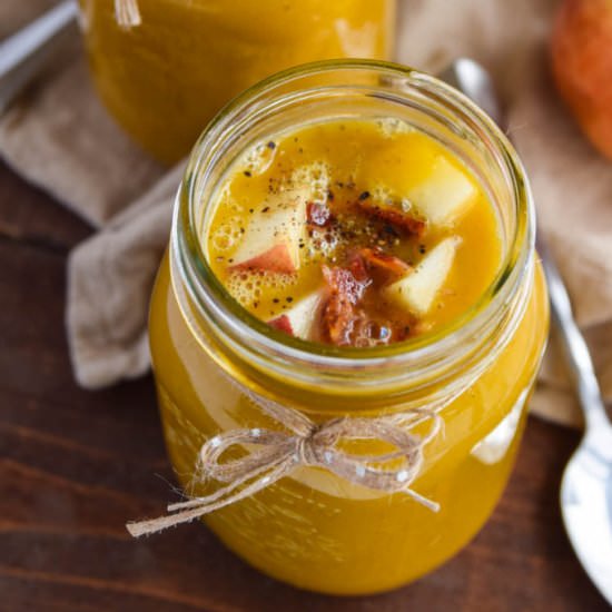 Butternut Squash Apple Soup - Recipe photo by straightfromthejar