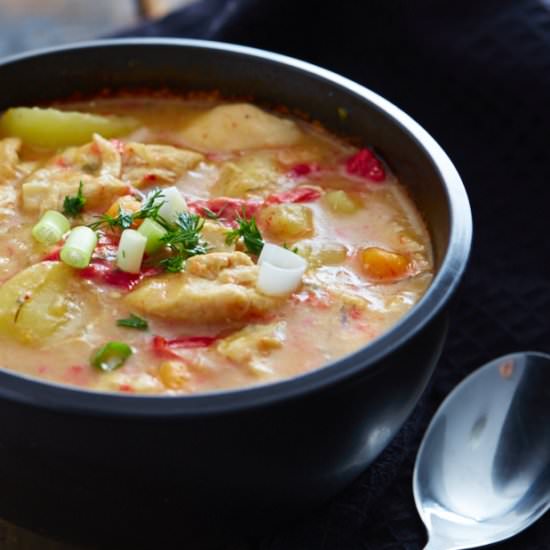 Crock-Pot Chicken Stew with Potatoes - Recipe photo by cravingtasty