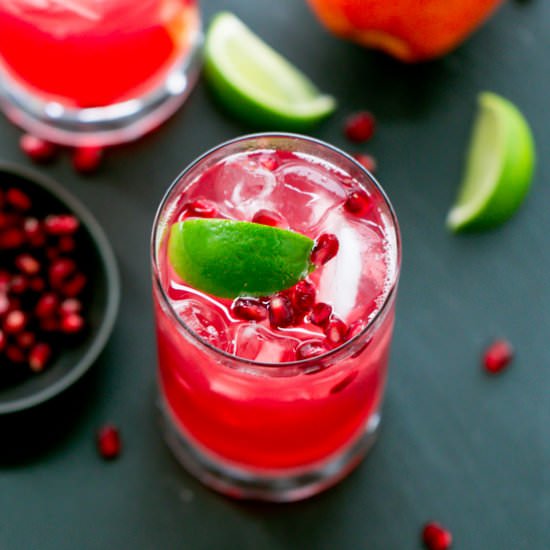 Cider-Pomegranate Refresher - Recipe photo by lslfunblog