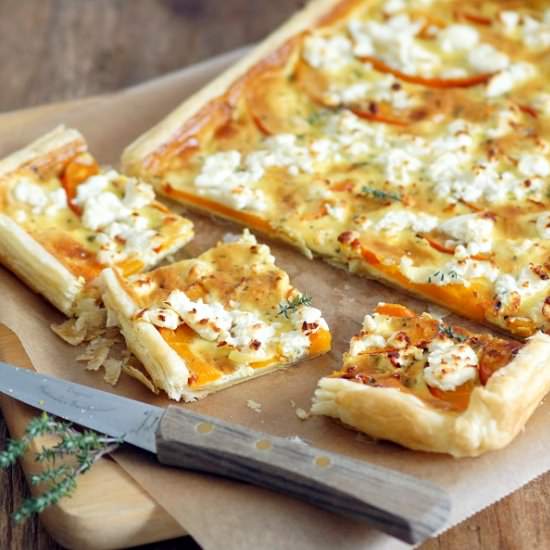Pumpkin Feta Tart - Recipe photo by flavouredwithlove