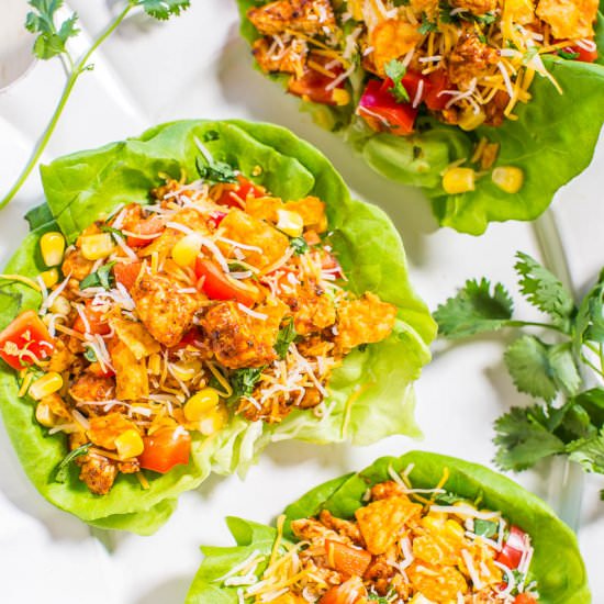 Chicken Tortilla Lettuce Wraps - Recipe photo by Averie