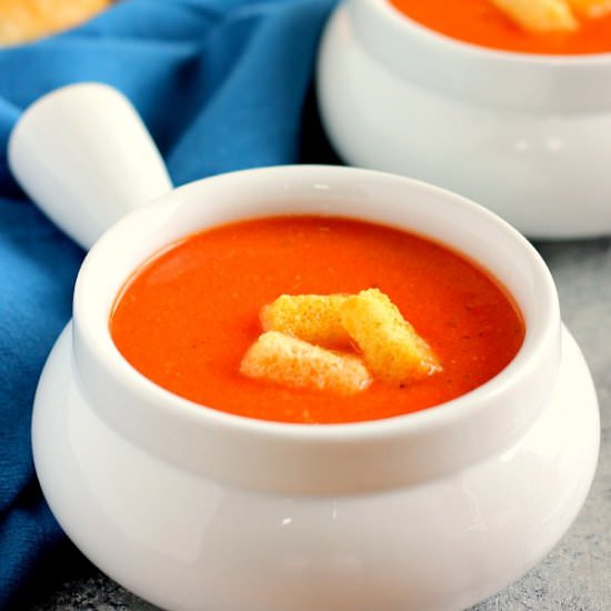 Creamy Tomato Soup - Recipe photo by pumpkinnspice