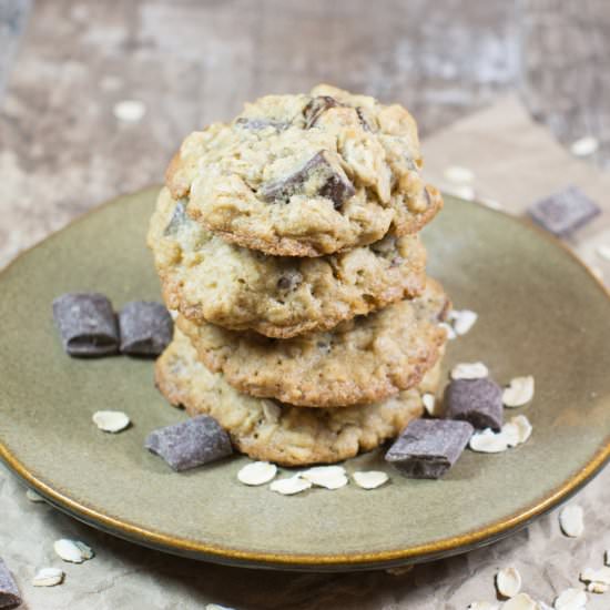 Oatmeal Chocolate Chunk Cookies - Recipe photo by Watch Learn Eat