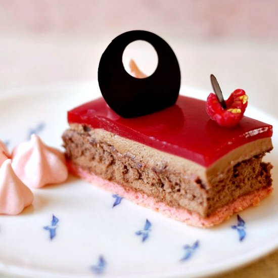 Raspberry & Rose Dessert - Recipe photo by PatisserieMakesPerfect