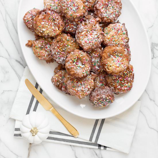 Funfetti Apple Fritters - Recipe photo by studiodiy