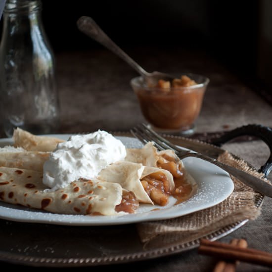 Brandy Apple Pie Crepes - Recipe photo by foodsofourlives