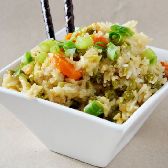 Crockpot Chicken Fried Rice - Recipe photo by Simple Hacks Living