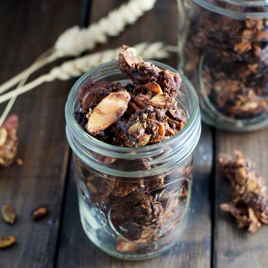 Paleo Pumpkin Spice Granola - Recipe photo by kimshealthyeats