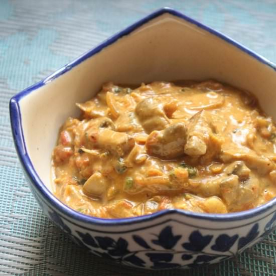 Mushroom Curry - Recipe photo by Spicecounter