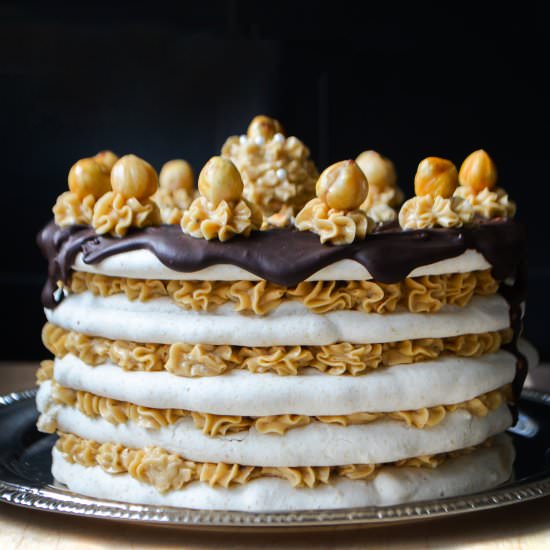 Vegan Espresso Chocolate Dacquoise - Recipe photo by AvocadosandAles