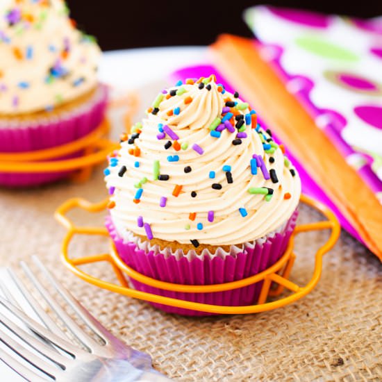 Pumpkin Spice Cupcakes for Two - Recipe photo by thepkpway