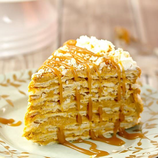 Spiced Pumpkin Napoleon - Recipe photo by Cooks With Cocktails