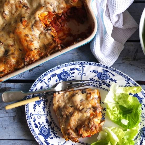 Beef & Mushroom Lasagne - Recipe photo by MeccaGBC