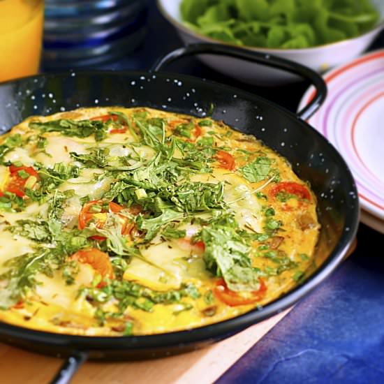 Mushroom Gouda Frittata - Recipe photo by Rosh193