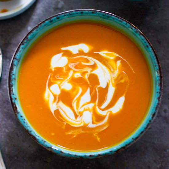 Curried Carrot Soup - Recipe photo by cookingforkeeps