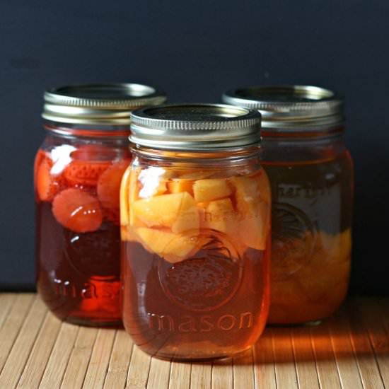 Fruit Flavored Vinegar Foodie Gift - Recipe photo by SewCreativeBlog