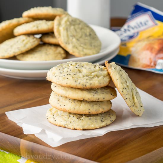 Lemon Poppy Seed Muffin Cookies - Recipe photo by IWashYouDry