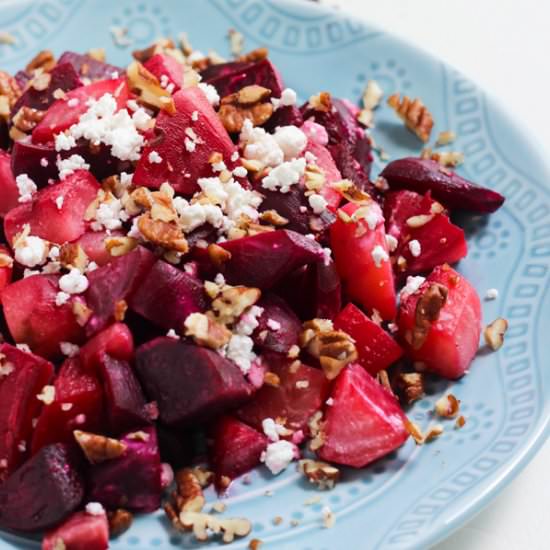 Roasted Orange Maple Beet Salad - Recipe photo by stephinthyme