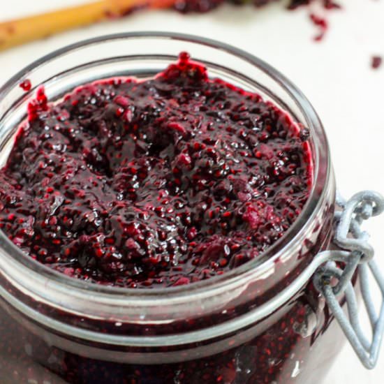 Easy Blackberry Chia Seed Jam - Recipe photo by stephinthyme