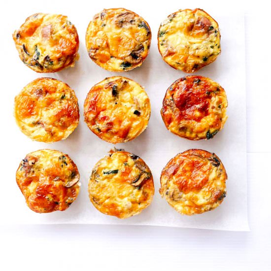 Mini Crustless Quinoa Quiche - Recipe photo by yellowfingers