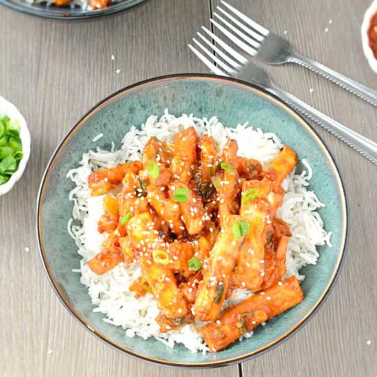 Sweet and Sour Honey Lemon Paneer - Recipe photo by ruchiskitchen
