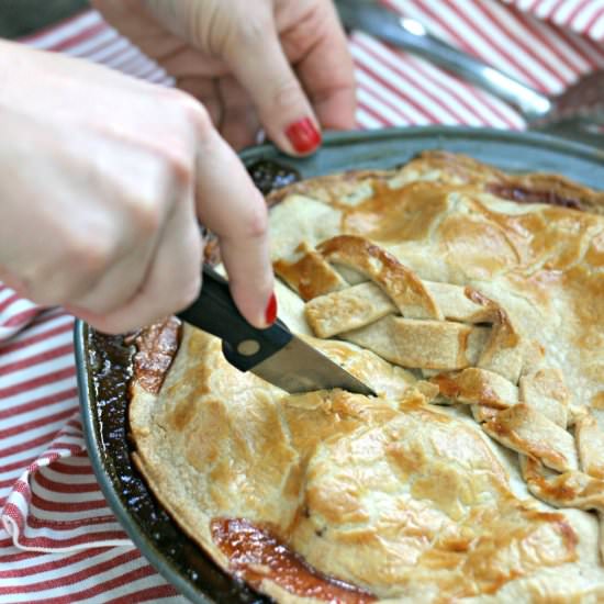 Apple Raspberry Pie - Recipe photo by trysmallthings