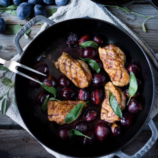 Roasted Plum Duck - Recipe photo by Feasting at Home