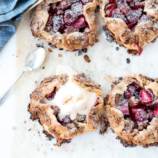 Strawberry, Rhubarb & Maple Galette - Recipe photo by thebrickkitchen