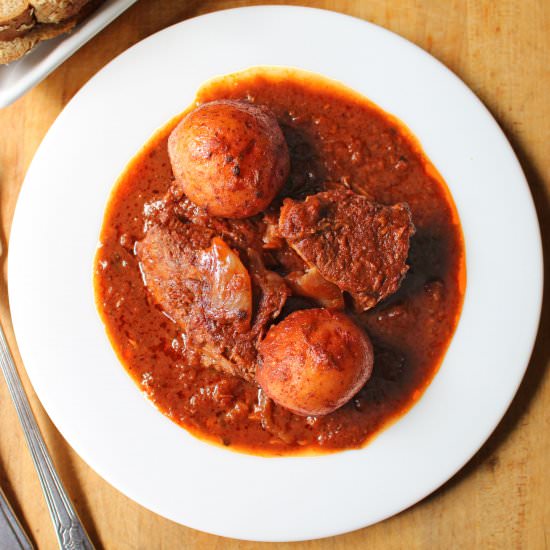 Beef Stifado - Recipe photo by Recipe for Perfection