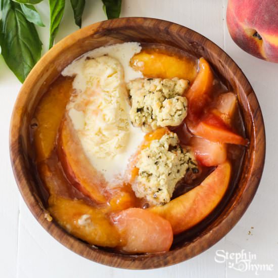 Gluten-Free Stone Fruit Cobbler - Recipe photo by stephinthyme