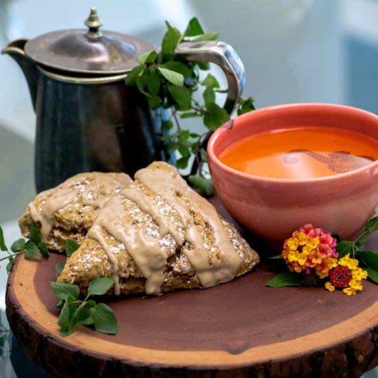 Pumpkin Scones with Maple Glaze - Recipe photo by MrPuffy