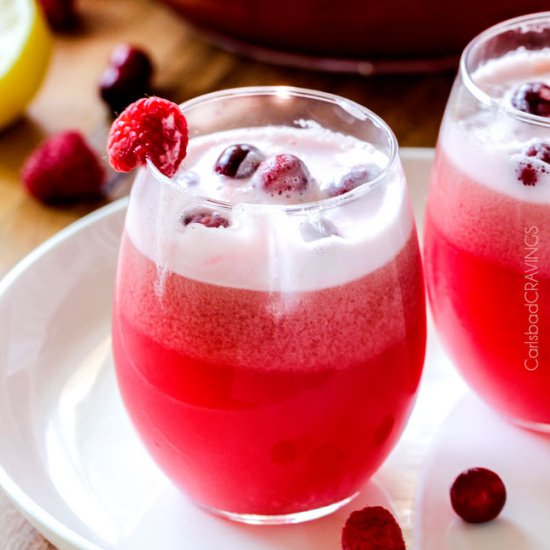 Easy Cranberry Raspberry Punch - Recipe photo by carlsbadcravings
