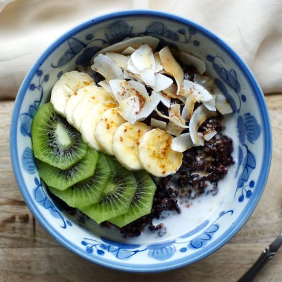 Black Rice and Chia Pudding - Recipe photo by homespun capers