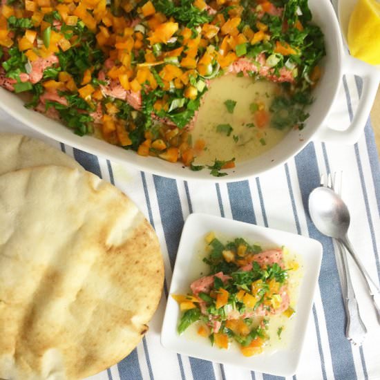 Fifi's Steamed Salmon - Recipe photo by a la Susu